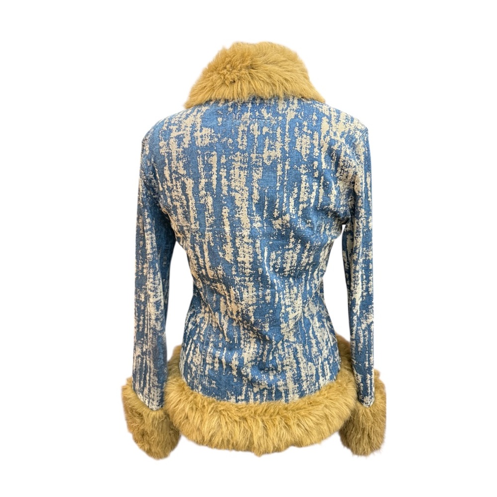 Y2K fur trimmed jacket - Picture 3 of 5